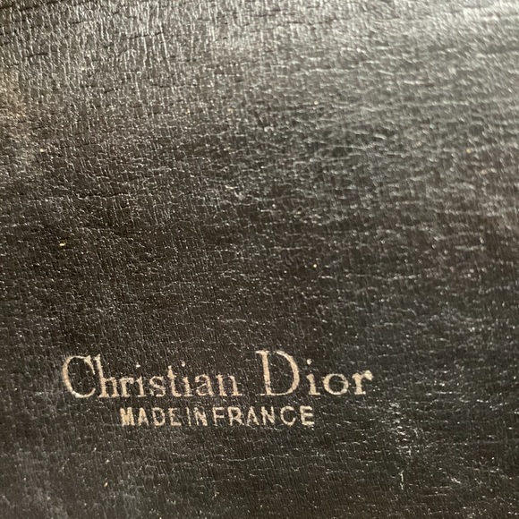 Vintage Christian Dior Trotter Canvas Leather Trim Shoulder Bag. Made in France - Picture 4 of 8